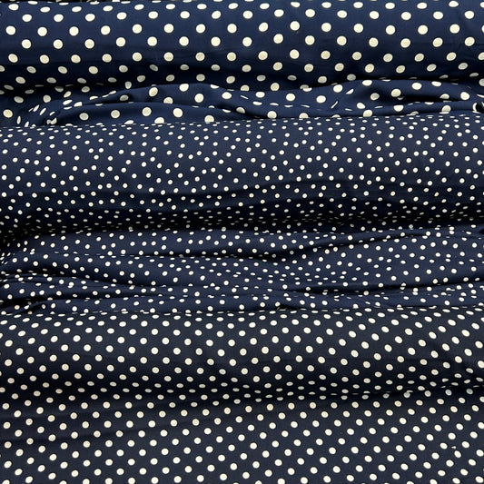 PREMIUM VİSKON - LACİVERT KÜÇÜK PUANTİYELİ