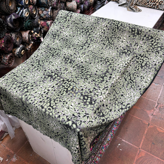 VİSKON LEOPAR SİYAH BEYAZ GRİ