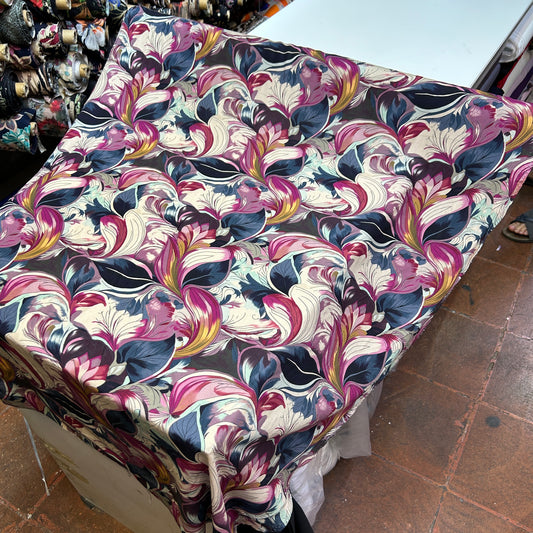 PREMIUM VİSKON YAPRAK ÇİÇEKLİ