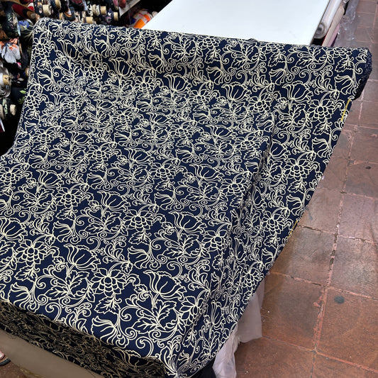 PREMIUM VİSKON LACİVERT ZEMİN BEYAZ