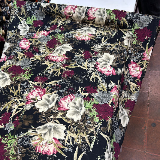 PREMİUM VİSKON BÜYÜK PEMBE ÇİÇEKLİ