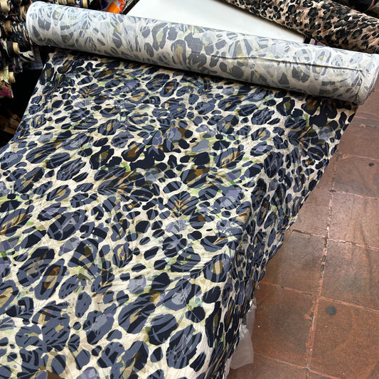 PREMIUM VİSKON MAVİ LEOPAR