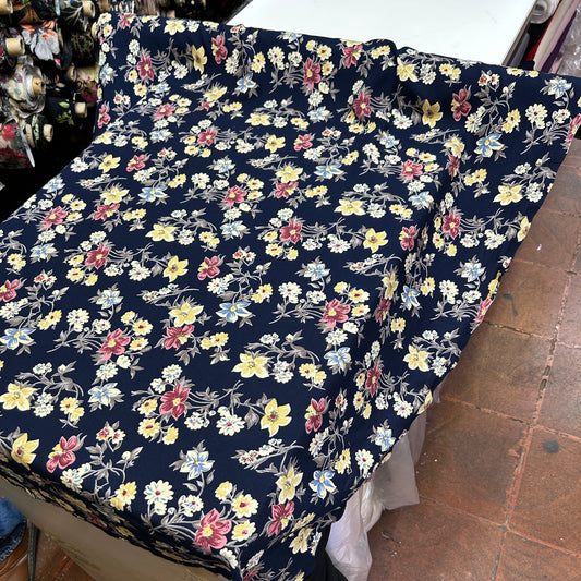 PREMIUM VİSKON LACİVERT ZEMİNE RENGARENK