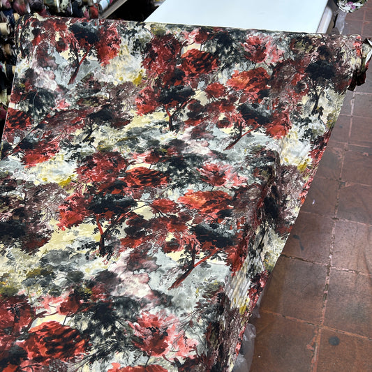 PREMIUM VİSKON BEYAZ ZEMİNE PASTEL