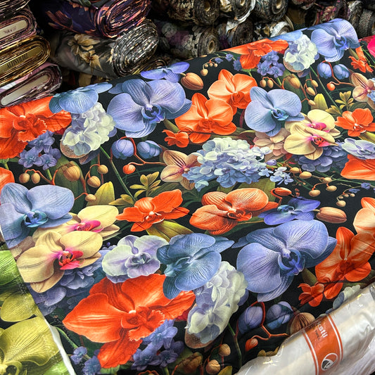 PREMIUM VİSKON TOMURCUK ORKİDE KIRMIZI MAVİ