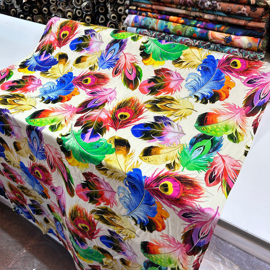 PREMIUM VİSKON RENKLİ TÜY YAPRAK