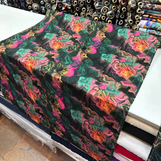 PREMIUM VİSKON PETROL PEMBE SU DESEN