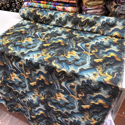 PREMIUM VİSKON PASTEL SARI KUM DESEN