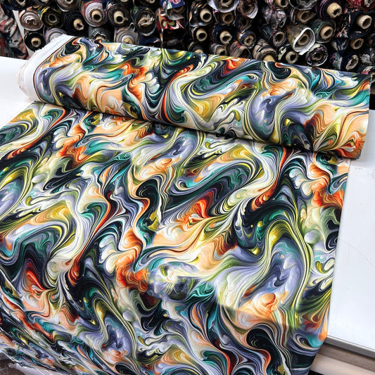 İTHAL İPEK JESİKA - RENKLİ EBRU