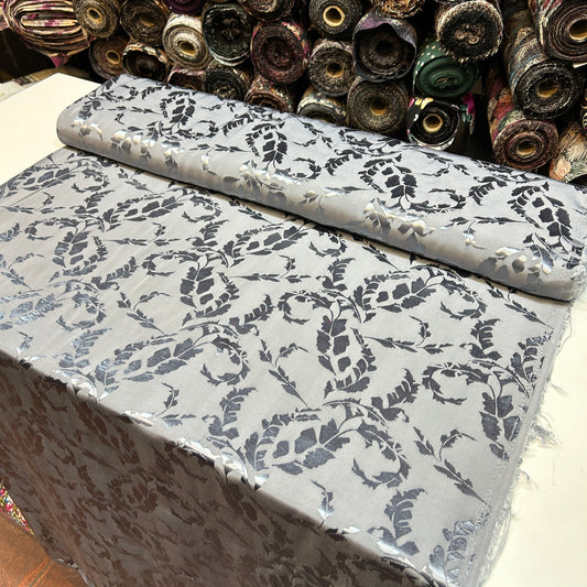 ÇİFTLİK SATTIRAN - GRİ - YAPRAKLI DESEN