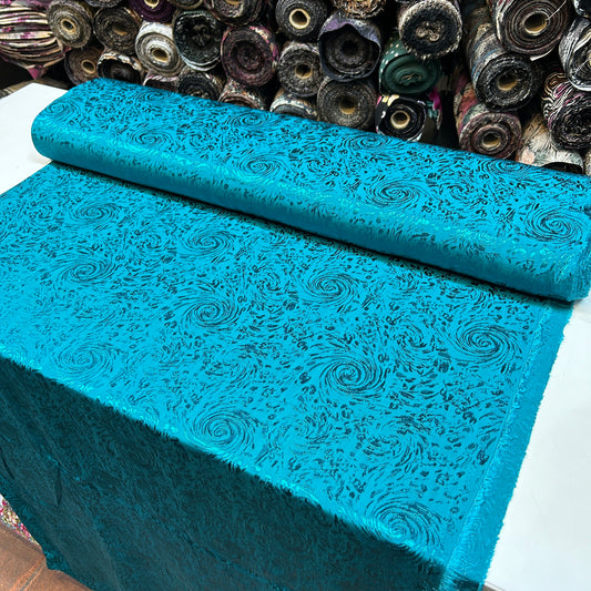 ÇİFTLİK SATTIRAN - AÇIK TURKUAZ - SARMAL DESEN