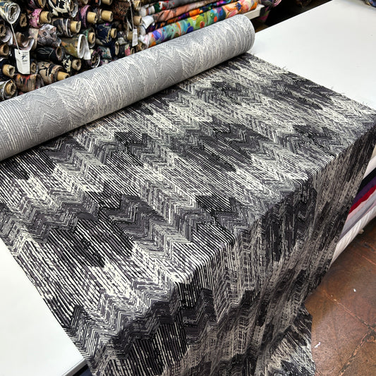 PREMIUM VİSKON - SİYAH BEYAZ ÇİZGİLİ