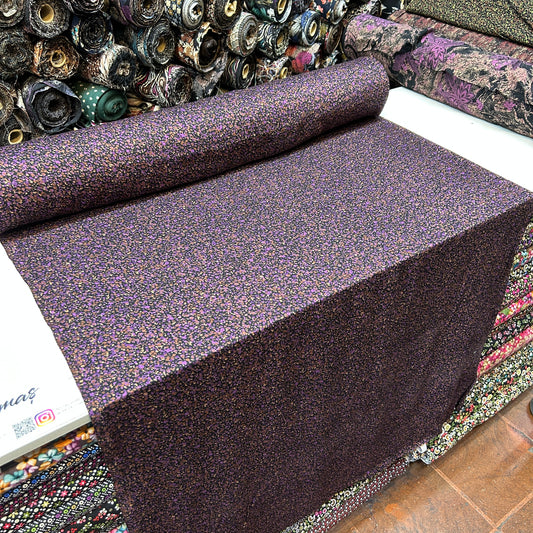 KAŞMİR - MOR KÜÇÜK DESENLİ