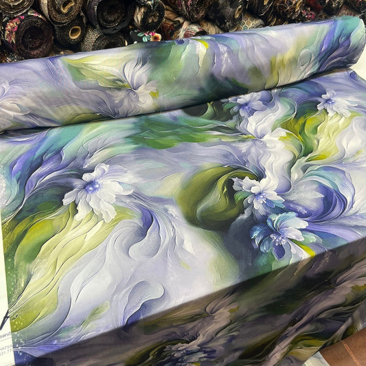 PREMIUM VİSKON - YEŞİL MOR DALGALI