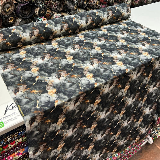 PREMIUM VİSKON - SİYAH MERMER DESEN