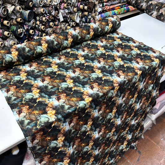 PREMIUM VİSKON - KAHVE MERMER DESEN