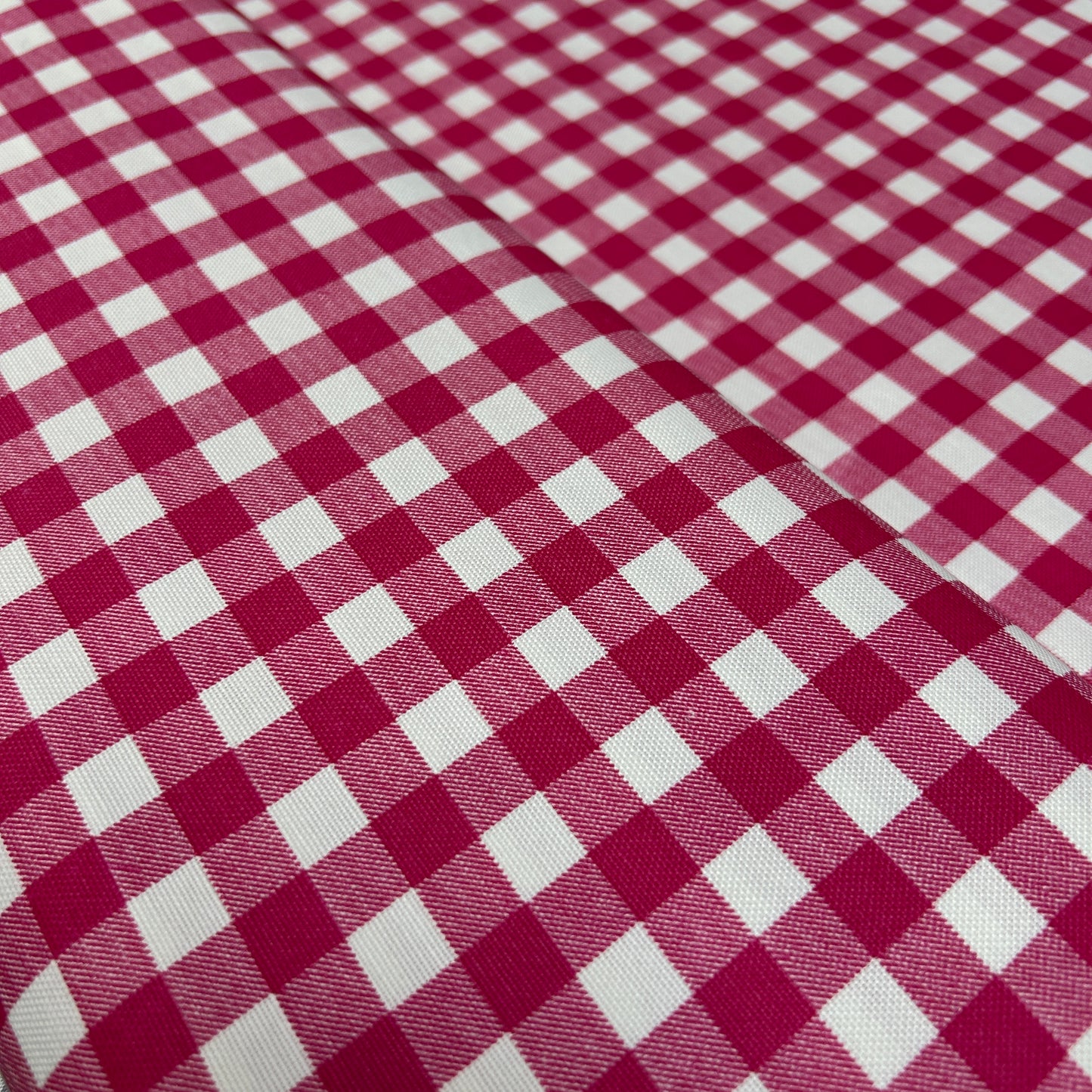 DUCK KETEN - PEMBE KARELİ