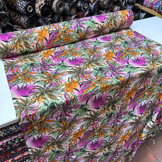 VİSKON - PEMBE YEŞİL TURUNCU YAPRAKLI