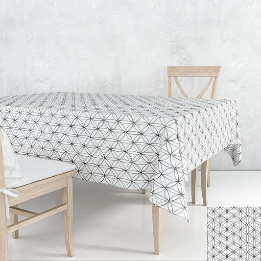 DERTSİZ RAŞEL - BEYAZ GEOMETRİK