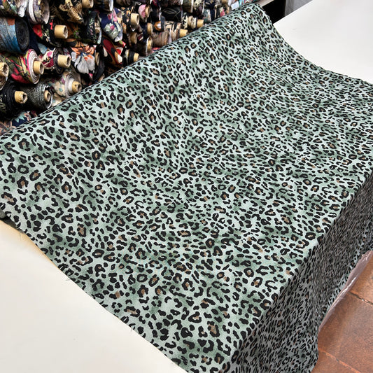 PREMIUM VİSKON DOĞAL YEŞİL LEOPAR